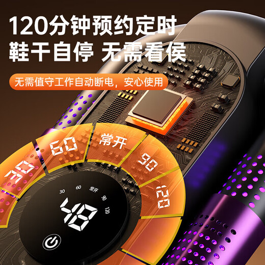 Xiaomi (MI) ecological chain same model household shoe dryer deodorization, sterilization and disinfection new fully automatic shoe dryer shoe drying artifact white-upgraded triple sterilization and deodorization-smart second gear