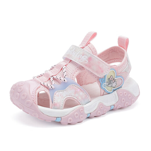 BOBDOG children's shoes soft sole toe cap children's shoes summer children's sandals for women 105532058 light pink 25