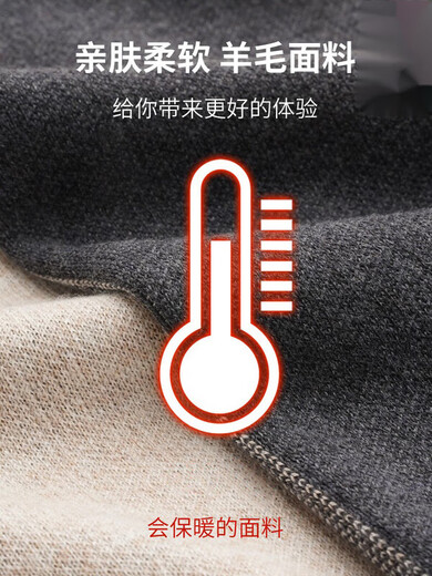 Septwolves Scarf 2025 New Winter Thickened Versatile Birthday Gift Warm Wool Scarf Fashionable Breathable Warmth Value Warm Winter Combination 2 Simple Medium Gray + Velvet