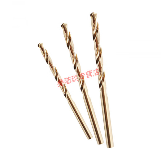 CLCEY explosion-proof drill bit beryllium bronze alloy anti-magnetic straight handle twist drill for drilling and unblocking holes without sparks 6*100mm