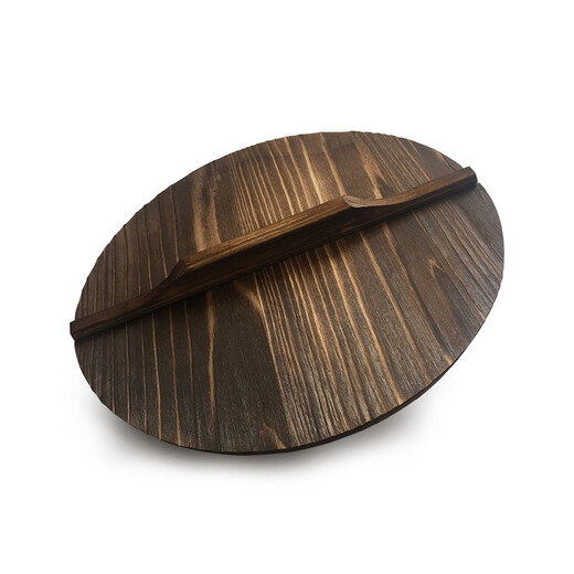Pot lid solid wood pot lid handmade fir pot lid environmentally friendly iron pot wok cast iron pot wooden pot lid household 46cm with 46 wok