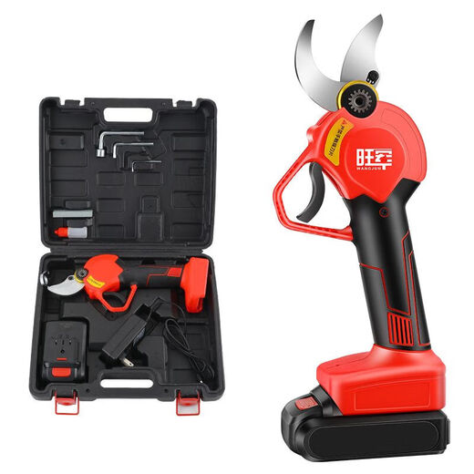 Lithium battery electric pruning shears garden gardening scissors tool fruit tree rechargeable electric shears branch cutting machine 4.0 bare machine without battery