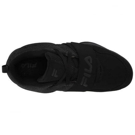 FILA comfortable, sports and versatile shock-absorbing and wear-resistant low-top running shoes for men and women, black black 47