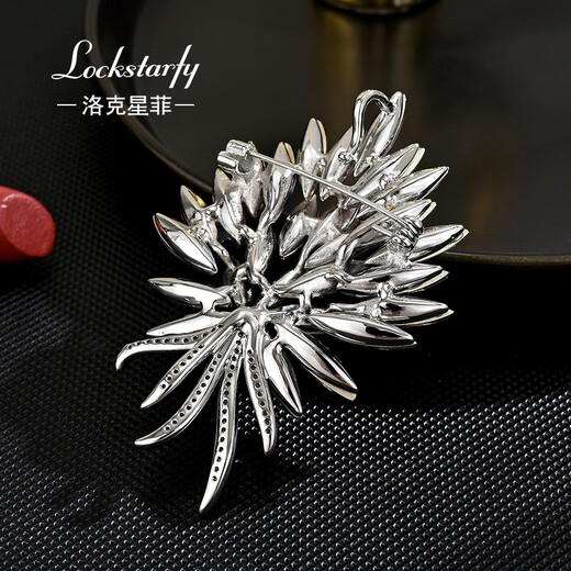 LOCKSTARFY French brand Harvest Wheat Suit Corsage Women's Valentine's Day Gift for Girlfriend and Wife High-end Coat Brooch LXZ00241 Red Brand Gift Box