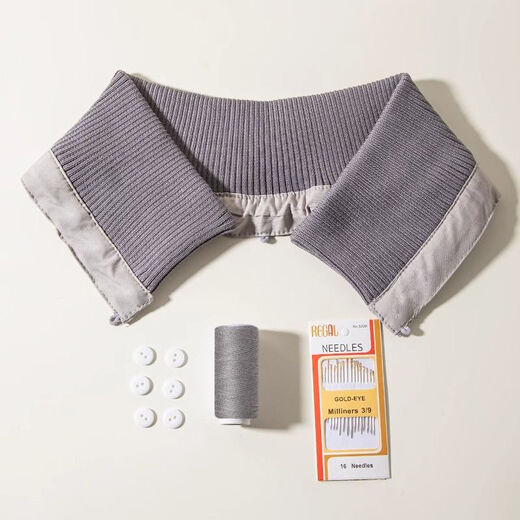 CHANIAN clothing collar protector, special collar protector, anti-dirty artifact, all-inclusive collar fake collar protector, dark gray thread, one size fits all, removable and washable, unisex
