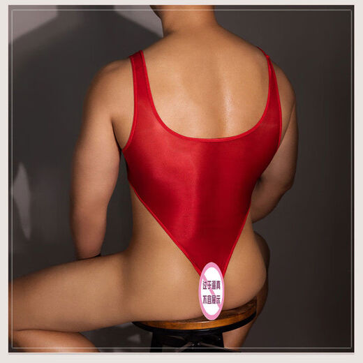 Men's sexy underwear, gay underwear, transparent silky thong, gay sexy suspender strap jumpsuit, black high-waisted thong one-piece, sexy and transparent, one size fits all, recommended weight 110-130Jin Jin equals 0.5kg
