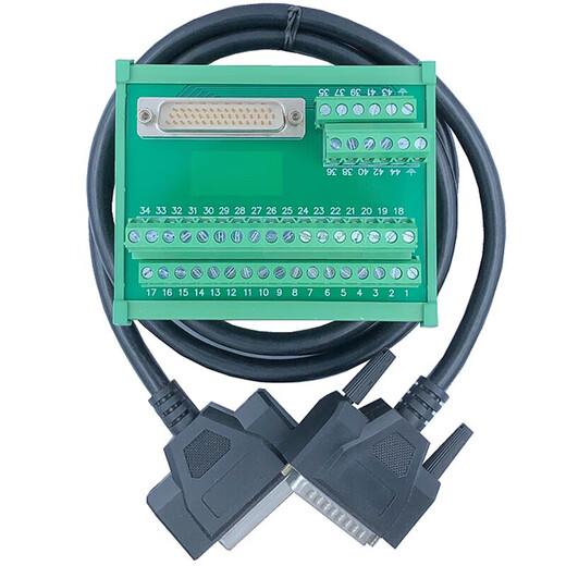 DB44 terminal block male head with 1.5 meter male to bus bar Delta B2 Huichuan Guangshu servo drive terminal board DB44 female head terminal board B