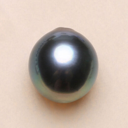 1113mm Natural Seawater Tahitian Black Pearl Paired with Water Drop Baroque Stud Earrings Pendant Malachite Green BFT BFT884