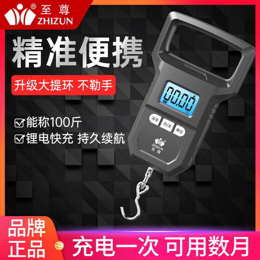 Zhang Chenguang endorses portable scale, electronic scale, high-precision mini portable scale, spring gram scale, convenient express luggage, grocery shopping, fish scale, hook scale, large lifting ring, portable battery model