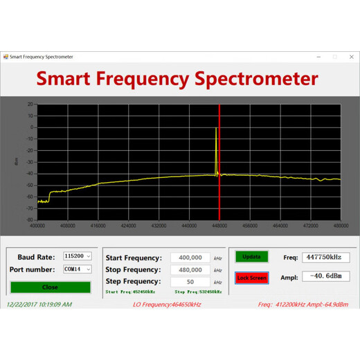 Spectrum analyzer Handheld simple spectrum analysis device 10-6000 MHz with RF source Power meter 10W_30DB attenuator_Measure high power signals