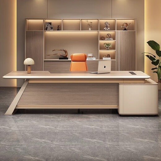 Desk boss table light luxury lacquered desk simple modern high-end manager office president table 1.6 meters boss table