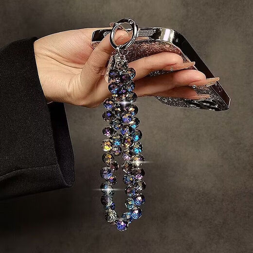 Luxurious and high-end crystal bead mobile phone chain, short wrist pendant with cardboard phone case, keychain, bag pendant, camera chain, daily matching anti-fall artifact, girlfriend gift, high-end crystal bead hand chain SJ-007