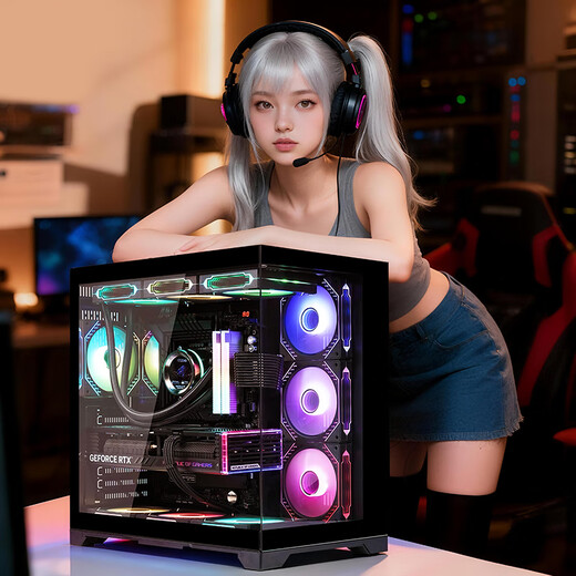 AMD Ryzen R7 9800X3D 7800X3D host/RTX5070/5070Ti/5060Ti host 9600X game assembly computer desktop DIY assembly machine family bucket R7 9700X+RTX5060Ti丨2