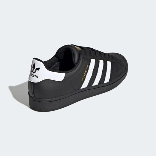 Adidas (adidas) casual shoes for men and women for autumn and winter new clover sports shoes shell toe low-top sneakers EG4959 EG4959 black gold label size too large 36.5