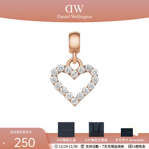 Daniel Wellington DW Pendant Secret Word Series Love Pendant Ball Beads DIY Gift Personalized Simple Birthday Gift Hollow Stone Love Pendant DW00400427