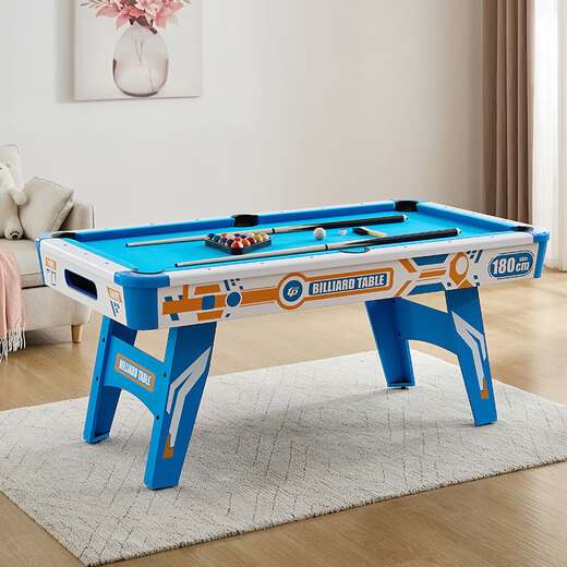 Top Sports three-in-one multifunctional children's billiard table home small 1.8m table tennis table family parent-child billiard table 6 feet 180cm Blue Ocean Future Star + three-in-one automatic central ball return (TP-6008P)