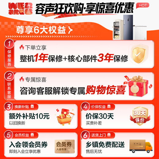 Ronshen 100-liter small freezer household micro-frost refrigeration and freezing conversion horizontal freezer first-class energy efficiency top-door breast milk storage small refrigerator BD/BC-100E10HNLAJ