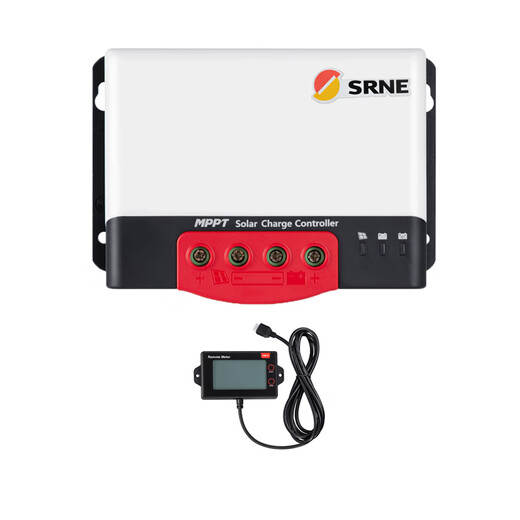 MPPT solar controller 12V24V automatically identifies photovoltaic power generation charger RV lithium iron phosphate lead acid MC-12V24V40A+RM-6 (LCD display)