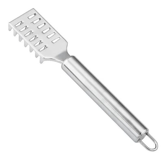 Donau dream scale fish scraper multifunctional stainless steel household scale remover fish killing tool kitchen supplies scale remover brush stainless steel 1