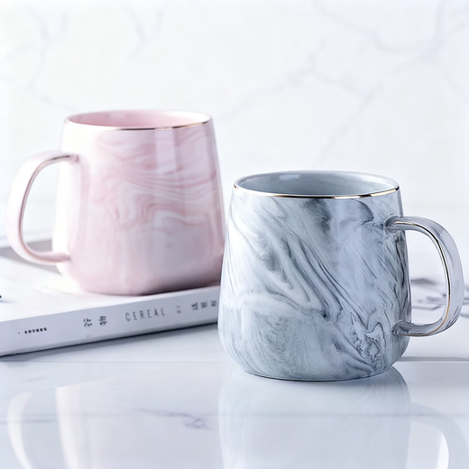 Dinner General birthday gift for boyfriend and girlfriend, couple, wedding and love anniversary, floral gift box, ceramic mug, pair