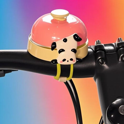 Midelei Fahrradklingel für Kinder, Mountainbike, niedlicher Cartoon, Internet, Promi, Balance, Auto, Roller, Radfahrer, drückt super laute Hupe, rosa Fahrradklingel + umgekehrter Bär