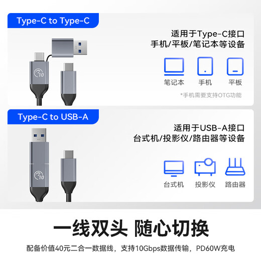 Orrick mobile hard drive box base 2.5/3.5-inch SATA mechanical solid-state universal Type-C3.2 ssd external hard drive box mobile offline copy machine 6829C3