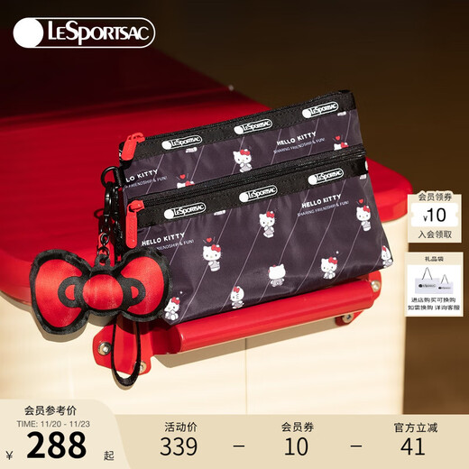 LeSportsac HELLOKITTY Cooperation Series Bags Women’s Bags Clutches Cosmetic Bags Gifts for Girls Play with Hello Kitty