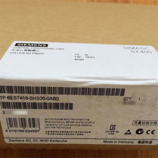 6ES7416-3FS07-0AB0 Siemens CPU416F-3PN/DP controller