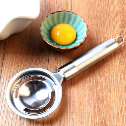 OIMG egg separator stainless steel egg yolk egg white protein separator egg liquid filter filter egg separator factory egg long handle separator (collection priority delivery) trial 1 pack
