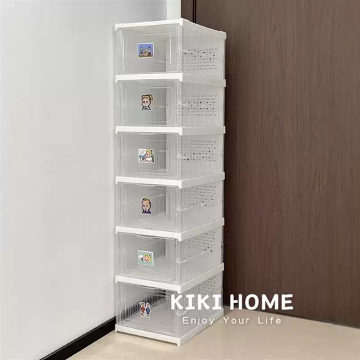 Yusenyi Haradaji folding shoe cabinet free of installation transparent dust-proof shoe rack multi-layer thickened shoe storage rack acrylic shoe box white three-layer shoe box white three-layer shoe box