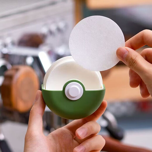 Palmerton round powder bowl coffee filter paper secondary paper espresso machine handle special 51/58/60mm Moka pot 58MM round filter paper 100 pieces