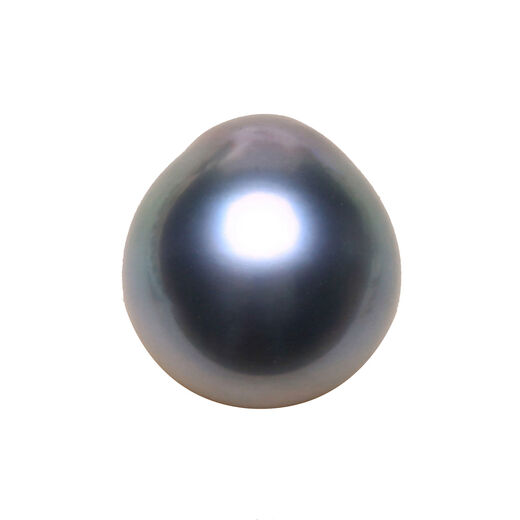 1113mm Natural Seawater Tahitian Black Pearl Paired with Water Drop Baroque Stud Earrings Pendant Malachite Green BFT BFT884