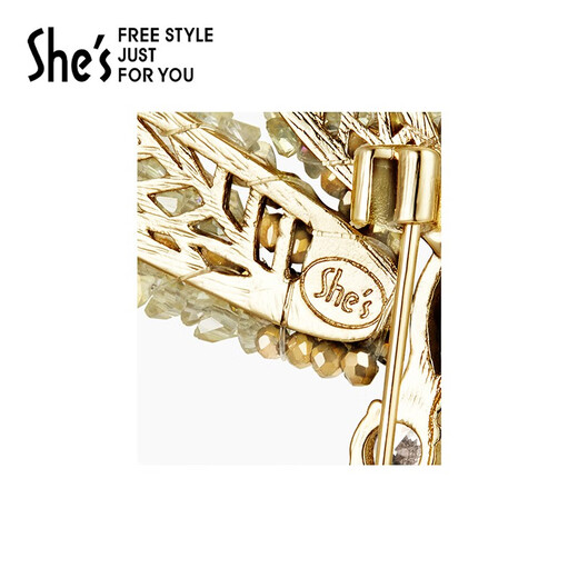 She s Qianzi original Monet floating green shadow dazzling dragonfly butterfly high-end brooch brooch brooch birthday gift for women light green D0