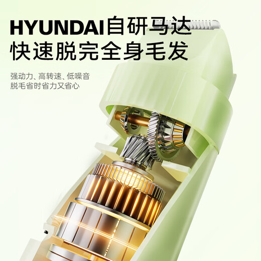 HYUNDAI double-head electric private part shaver for men and women, vaginal armpit hair removal instrument, hand hair and leg hair shaver, lip hair shaver, whole body, private part, birthday and Christmas gift