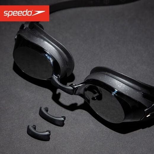 Speedo speedo flying fish swimming goggles waterproof and anti-fog high-definition large frame men and women adult black
