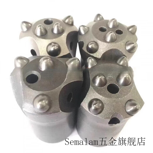 Zhizhou 40 ball tooth cold pressed plum blossom cat claw column tooth rock drill head mine tunnel hydropower wind drill bit 100 cold pressed 13 teeth