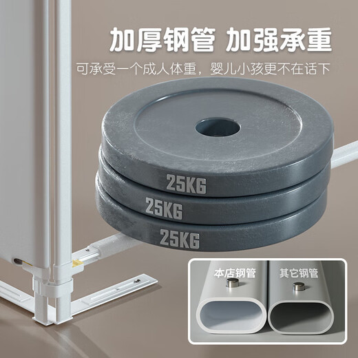 Bed fence, bed guardrail, baby crib bezel, baby anti-fall guardrail, vertical lifting and heightening reinforcement, three-sided installation 1.8m+2.0m+2.0m