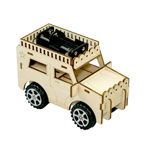 Wooden handmade gifts for primary school students, early education puzzle, parent-child interaction, jeep