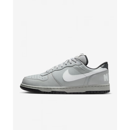 NIKE men's non-slip wear-resistant low-cut cushioning sneakers Big Low 355152-106 355152-017 light soot_coal black 39