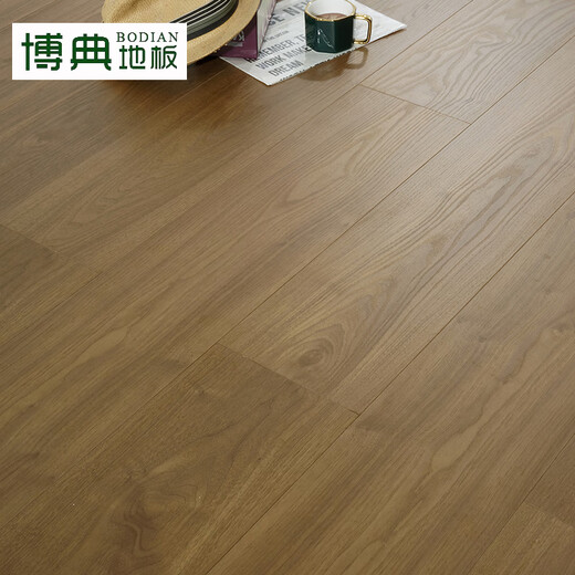 Bodian ENF-Qualität, umweltfreundlicher neuer dreischichtiger Massivholz-Verbundboden, wasserdichter und verschleißfester geothermischer Fußbodenheizungskern, dreischichtiger Holzboden ENFBT96009, 15 mm dick