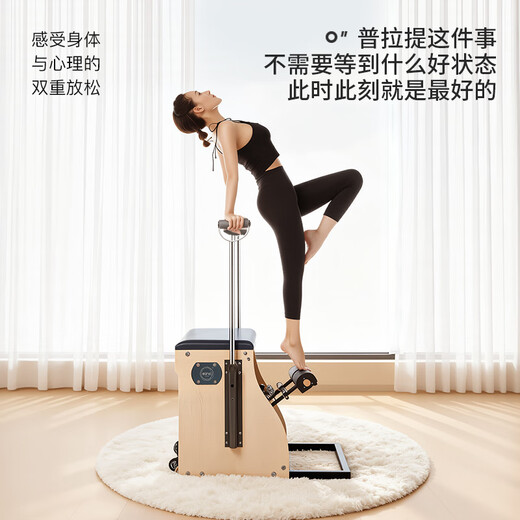 ELINA PILAES large equipment E30 elite stable chair Chanrou yoga sports fitness training equipment home core bed dark gray leather