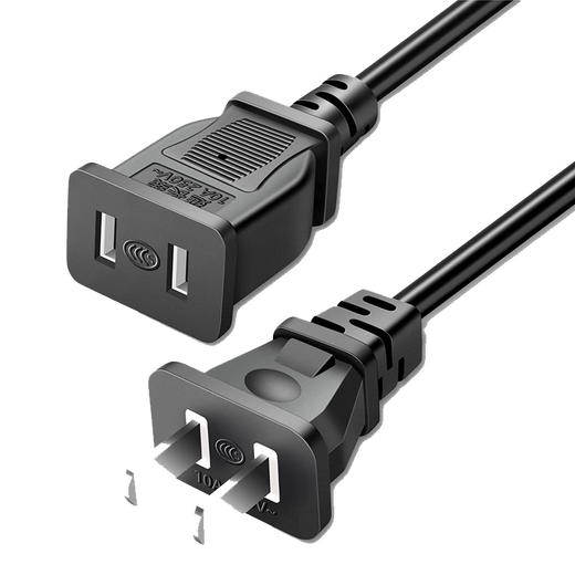 Power supply electric vehicle charger extension cord socket plug electric vehicle charger extension cord two-hole connection cable power extension cord 30 meters black 3C certification