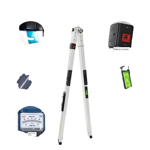 Chengyang 2-meter folding aluminum alloy level ruler with digital display high-precision construction engineering inspection ruler house inspection tool set does not include ruler 7-piece tool kit