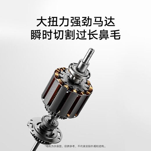 Xiaomi Stone Electric Nose Hair Trimmer Painless, Washable and Rechargeable Shaver for Men, Nostril Cleaner for Men, Fully Automatic Mini Portable Nose Hair Shaving Gift, Birthday Gift, Space Silver, Upgraded Digital Display Model + Aerospace Grade Chip + Super Long Battery Life.