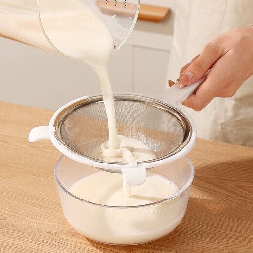 Home Story (KATEI STORY) Japanese flour sieve 304 stainless steel mesh baking special sifter household filter food supplement hand-held mesh sieve 304 large flour sieve 1 piece 15cm fine mesh