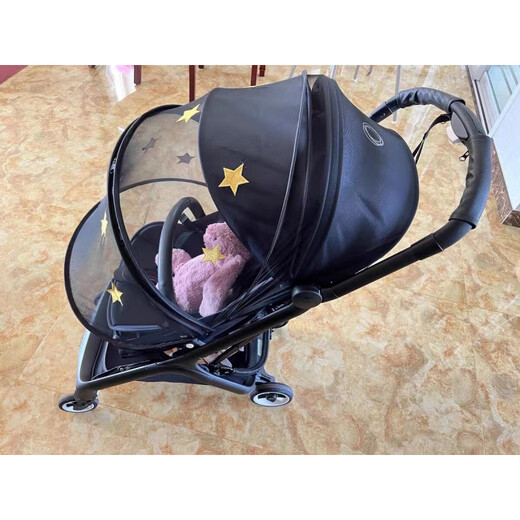 BugabooButterfly baby stroller armrest small butterfly stroller full cover mosquito net cup embroidered cotton bear cushion