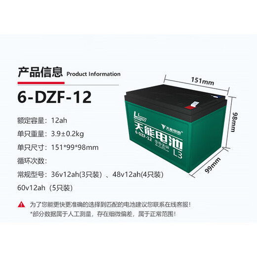 Battery 12V12AH20AH32AH lead-acid battery electric vehicle battery 6-DZM-12 6-DZF-12 single 12v20ah battery