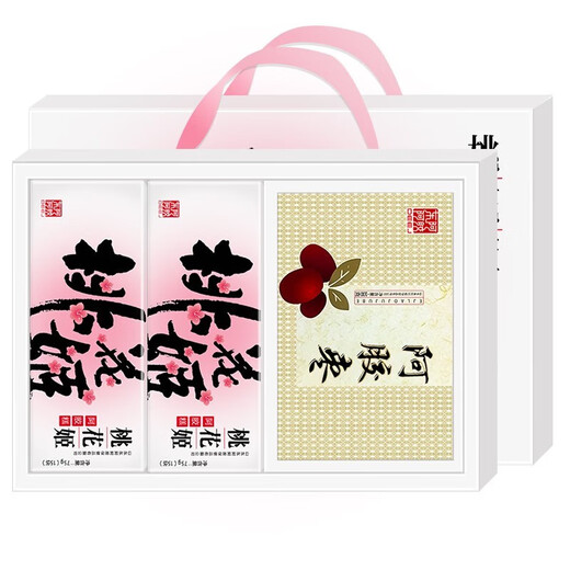 东阿阿胶 桃花姬阿胶糕 即食阿胶块补品女人营养品送女友长辈滋补礼盒 350g礼盒（75g*2+阿胶枣100g*2）