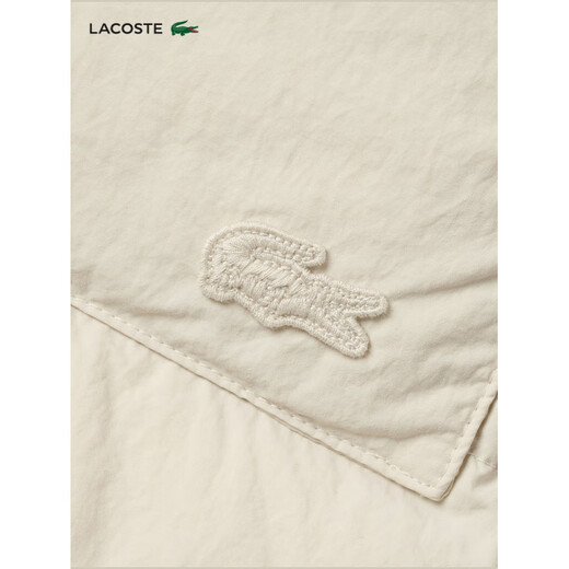 Crocodile (LACOSTE) Wang Yibo's same style LACOSTE French crocodile men's lapel goose down jacket | BH0709 BMY/khaki green S 44 /165