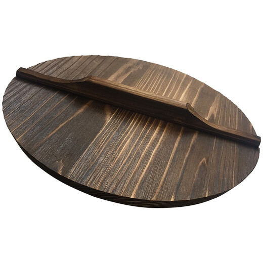 Pot lid solid wood pot lid handmade fir pot lid environmentally friendly iron pot wok cast iron pot wooden pot lid household 46cm with 46 wok